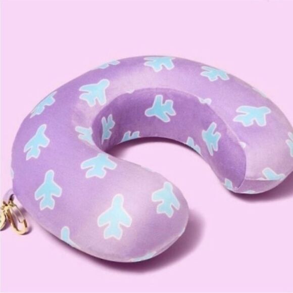 NWT Stoney Clover Lane X Target Neck Pillow Airplane Print - Picture 1 of 3